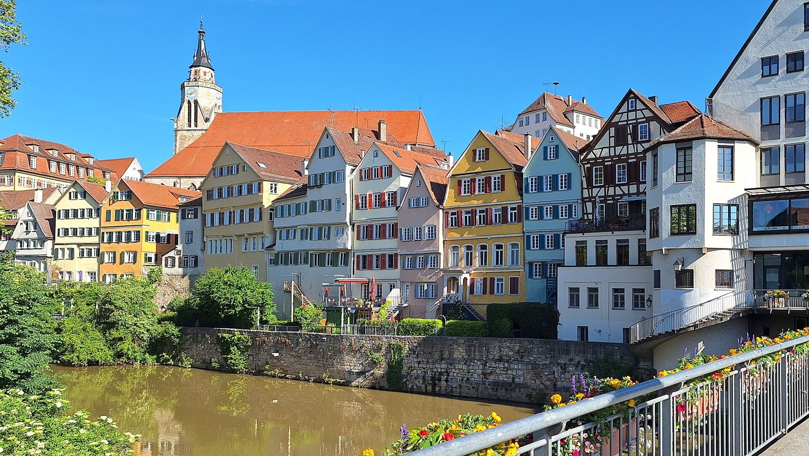 Tübingen old town on the Neckar river